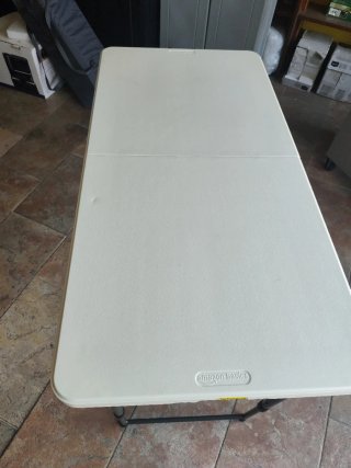 Mesa Plegable Rectangular 1.2m Blanca