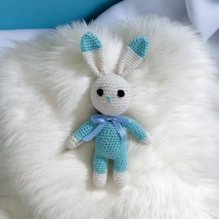 OFERTA!Conejo Amigurumi Crochet Bebé Azul
