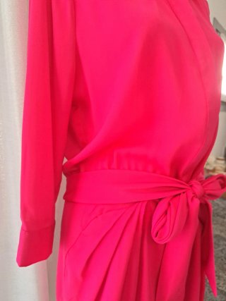 Abito Guess rosa fucsia midi