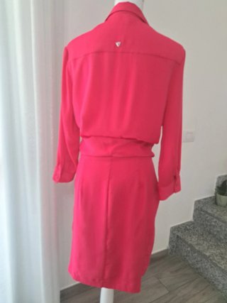 Abito Guess rosa fucsia midi