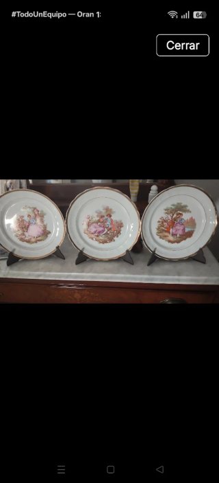 Platos decorativos antiguos