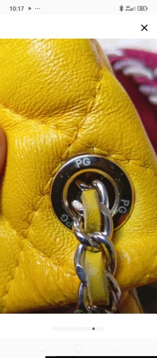 Bolso Purificación García amarillo piel