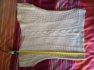 Jersey de verano beige talla única