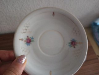 Conjunto 4 tazas y 5 platitos café