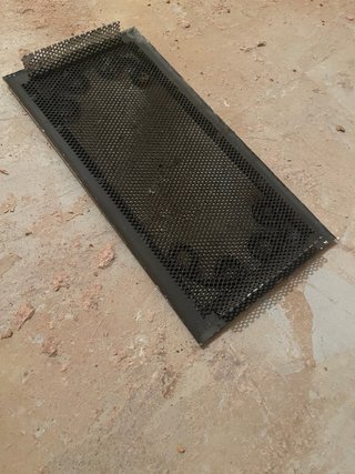 Rejilla decorativa chimenea metal