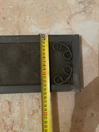 Rejilla decorativa chimenea metal