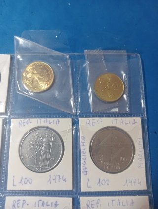 Monete Repubblica Italiana in cartella