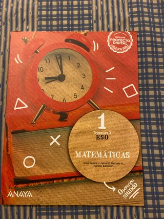 Matemáticas 1.º ESO – Anaya (3.º trimestre)