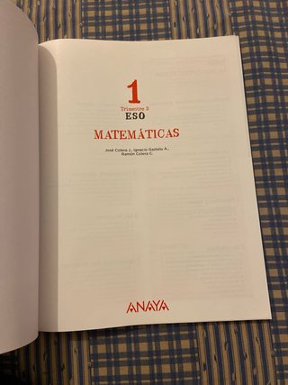 Matemáticas 1.º ESO – Anaya (3.º trimestre)