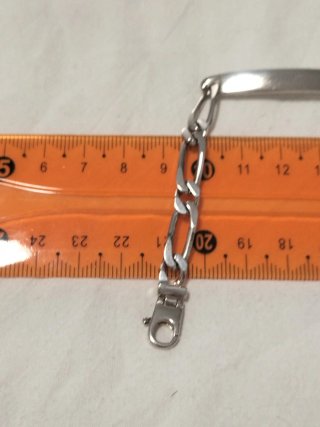 Pulsera Plata Hombre ID Nueva