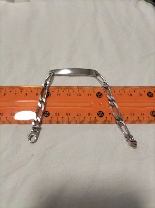 Pulsera Plata Hombre ID Nueva