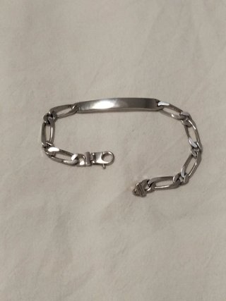 Pulsera Plata Hombre ID Nueva