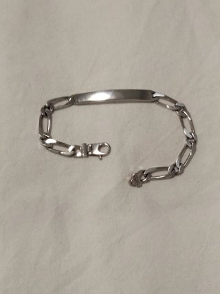 Pulsera Plata Hombre ID Nueva