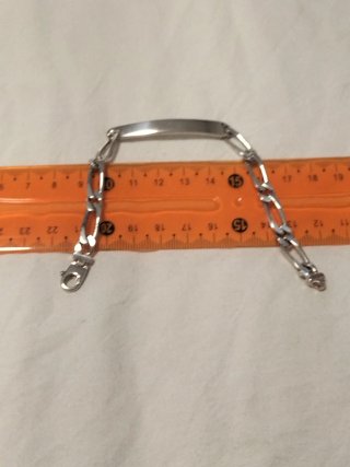 Pulsera Plata Hombre ID Nueva