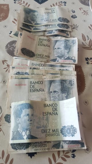 20 Billetes 10.000 Pesetas Banco de España
