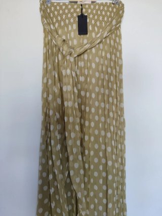 Vestido Purificación García Beige Lunares