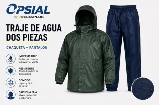 Traje Impermeable Opsial Delta Plus Azul Talla L