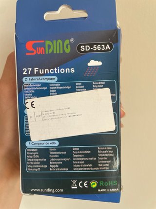Velocímetro Bicicleta Sun Ding SD-563A