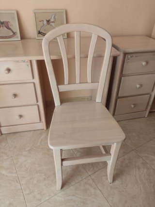 Mueble juvenil madera beige floral
