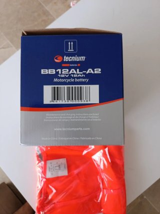 Batería Tecnicum BB12AL-A2 12V 12Ah Moto