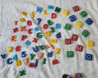 Pack Imanes Letras, Números y Signos