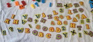 Pack Imanes Letras, Números y Signos