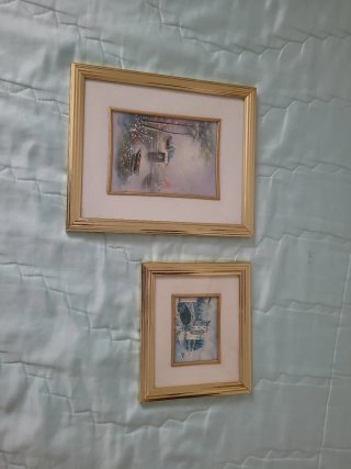 Pareja de cuadros de paisaje