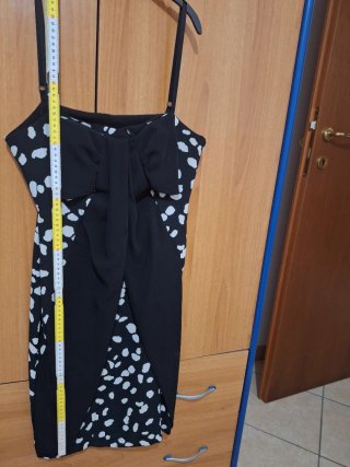 Vestito donna con bretelle e fiocco. Tg. M