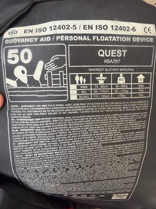 Chaleco salvavidas Quest 50N