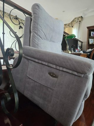 Sillón relax eléctrico elevable gris