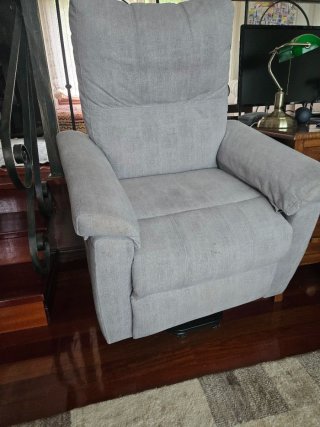 Sillón relax eléctrico elevable gris