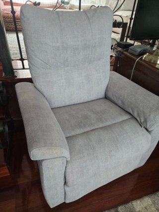 Sillón relax eléctrico elevable gris