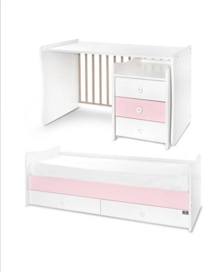 Cuna convertible en cama