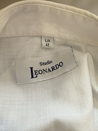Camisa Studio Leonardo Blanca Talla L vintage