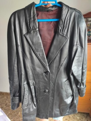Abrigo 3/4 Piel Ovina Zerimar Negro
