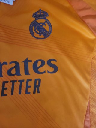 Camiseta Real Madrid Adidas Naranja Talla M