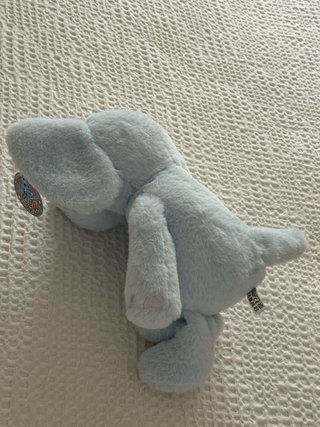 Peluche Elefante Azul con Etiquetas