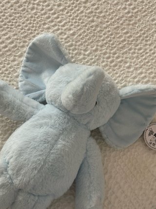 Peluche Elefante Azul con Etiquetas