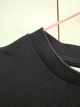 Jersey negro manga corta vestir