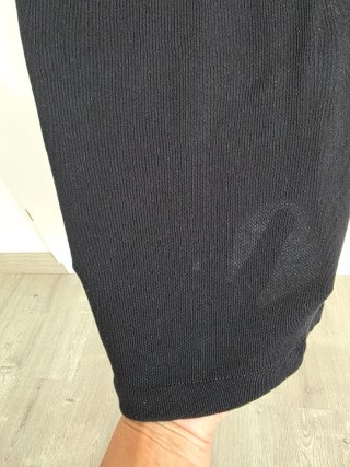 Jersey negro manga corta vestir
