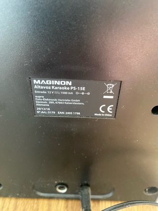 Altavoz Karaoke Maginon PS-15E