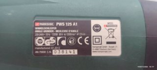 Amoladora Parkside PWS 125 A1 1200W