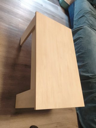 Mesa NUEVA A MONTAR de centro madera blanca y gris
