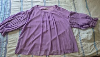 Blusa vaporosa morada T58