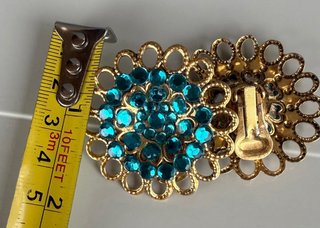Orecchini Luminosi Blu e Oro