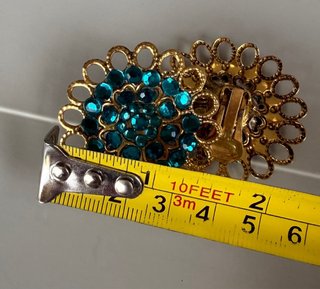 Orecchini Luminosi Blu e Oro