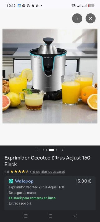 Exprimidor Cecotec Zitrus Adjust 160