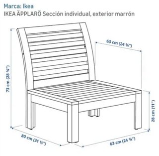 Sillón de jardín Ikea Applaro
