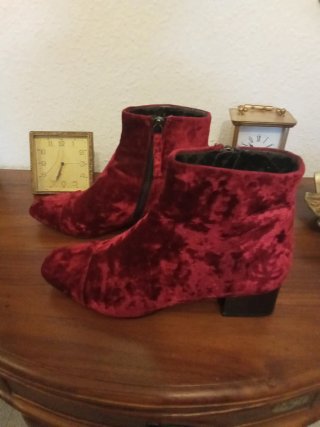 Botines rojos Mango Talla 37