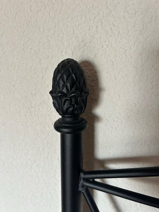 Cabezal Forja Cama 90cm Negro